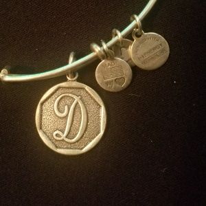 Alex and Ani Monogram Charm - Silver Tone - EUC
